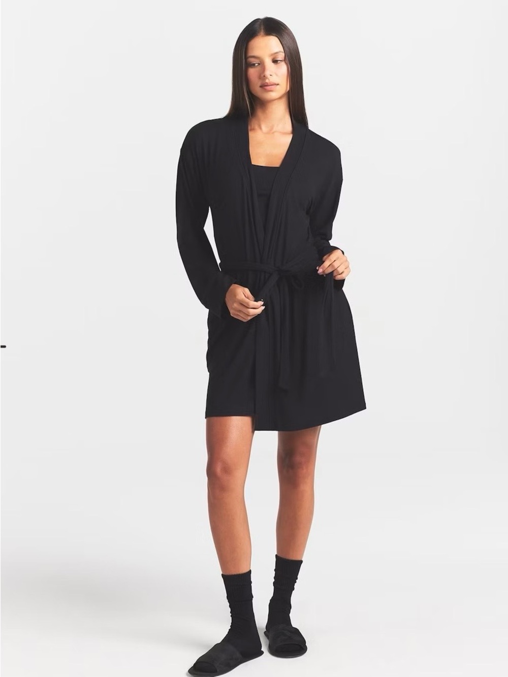 Skims Ribbed Lounge Robe - XS NWT - Picture 4 of 11